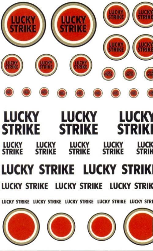 Hobby Slot decal Lucky Strike